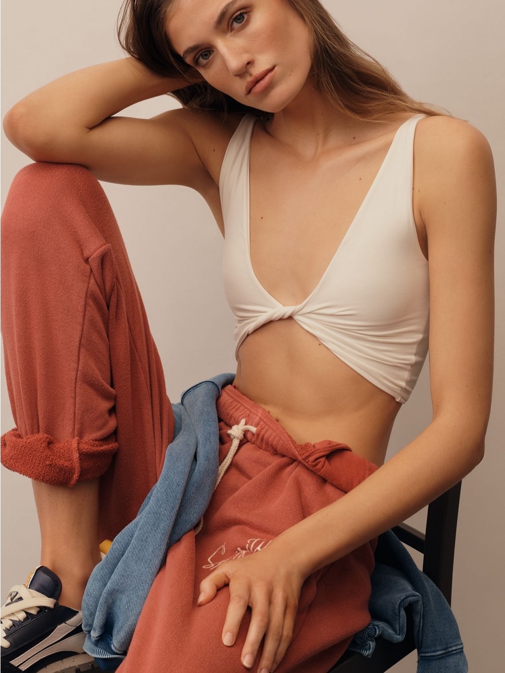 Anthropologie The Renna Twist Seamless Tank Top